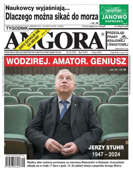 Jerzy Stuhr - Angora Magazine Cover [Poland] (15 July 2024)