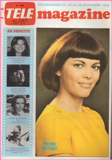 Mireille Mathieu, Tele Magazine Magazine 20 November 1976 Cover Photo ...