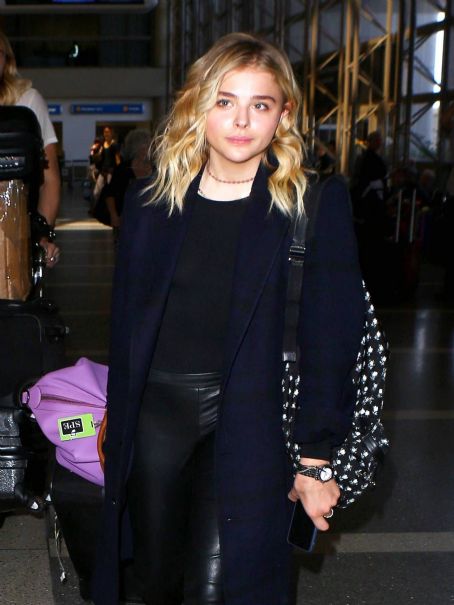 Chloe Grace Moretz arrives at Los Angeles International Airport