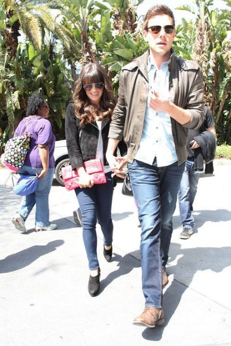 Lea Michele and Cory Monteith: went to the L.A. Kings vs. Vancouver Canucks game