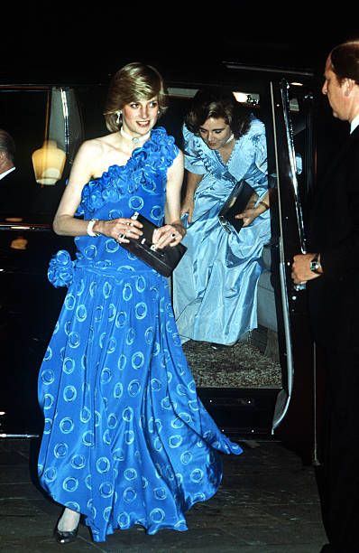 Princess Diana arrives at a dinner in aid of Birthright on November 9 ...