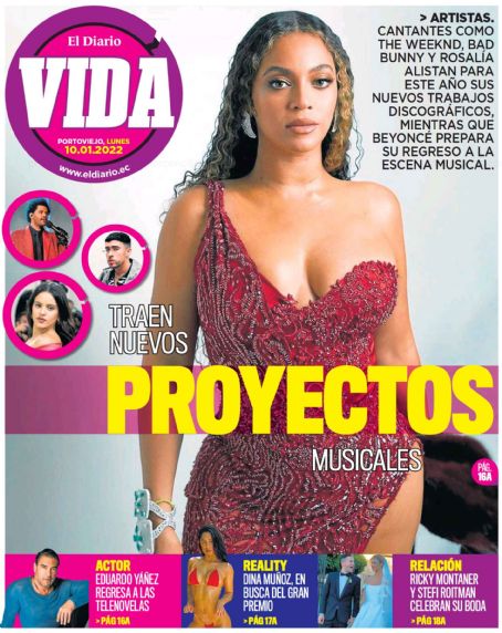 Beyoncé - El Diario Vida Magazine Cover [Ecuador] (10 January 2022)