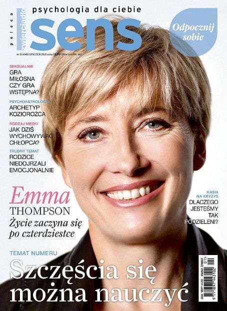 Emma Thompson - SENS Magazine Cover [Poland] (January 2021)