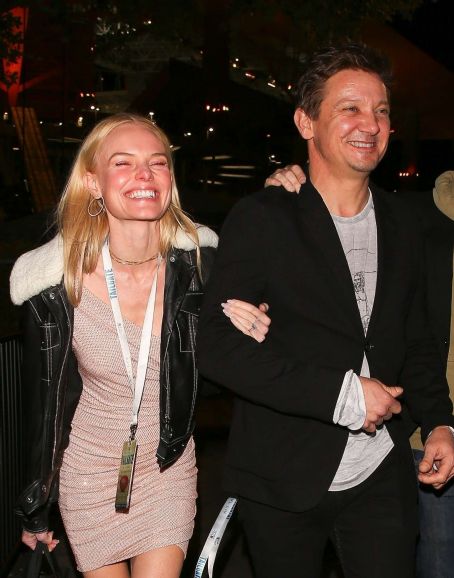 Kate Bosworth with Jeremy Renner leave the 2020 Super Bowl