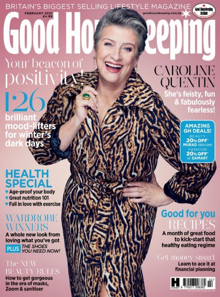 Caroline Quentin, Good Housekeeping Magazine February 2021 Cover Photo ...