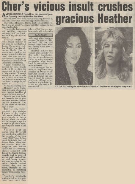 Heather Locklear - National Examiner Magazine Pictorial [United States] (7 February 1989)