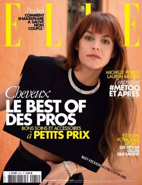 Riley Keough, Elle Magazine 03 November 2022 Cover Photo - France