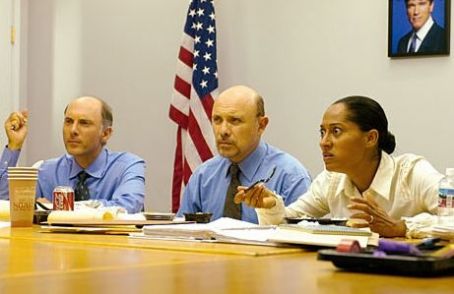 Jim Orr (Dan Castellaneta), Greg Rishwain (Hector Elizondo) and Nancy Tanaka (Tracee Ellis Ross) in I-See-You.Com