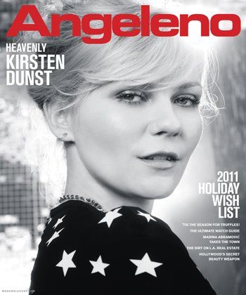 Kirsten Dunst, Angeleno Magazine December 2011 Cover Photo - United States