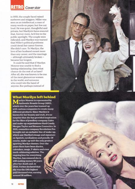 Marilyn Monroe - Yours Retro Magazine Pictorial [United Kingdom] (June 2022)