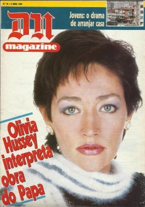 Olivia Hussey Dn Magazine Diario De Noticias Magazine 03 April 1988 Cover Photo Portugal