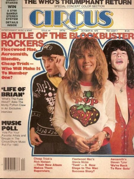 Stevie Nicks, Steven Tyler, Rick Nielsen, Circus Magazine 30 October ...