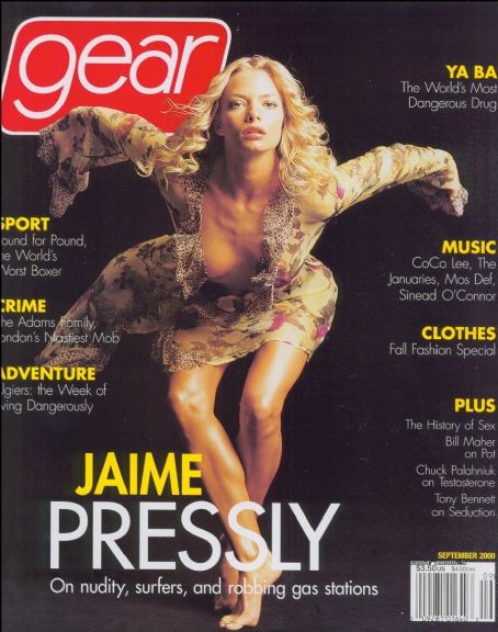Jaime Pressly - Gear Magazine Cover [United States] (September 2000)