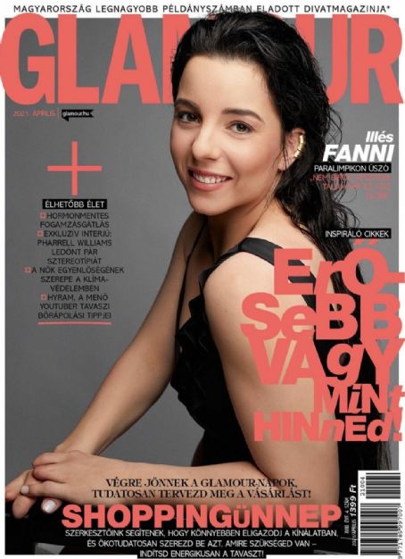 Fanni Illes Glamour Magazine April 2021 Cover Photo Hungary