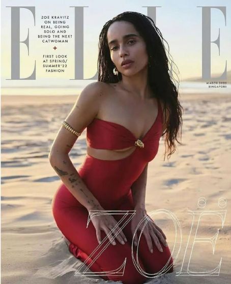 Zoë Kravitz - Elle Magazine Cover [Singapore] (March 2022)