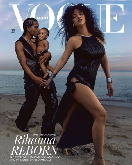 Rihanna and Asap Rocky - Vogue Magazine Cover [United Kingdom] (March 2023)