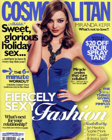 Miranda Kerr, Cosmopolitan Magazine February 2010 Cover Photo - Australia