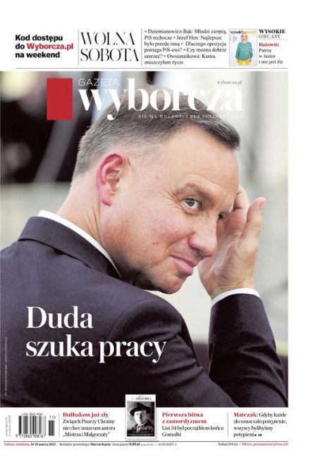 Andrzej Duda - Gazeta Wyborcza Magazine Cover [Poland] (18 March 2023)