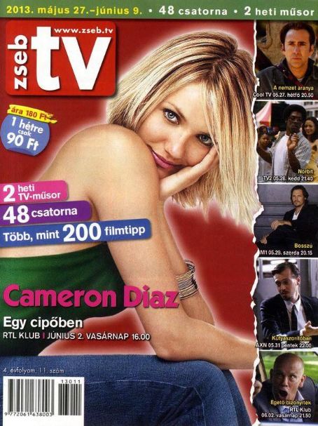 Cameron Diaz - Zseb TV Magazine Cover [Hungary] (27 May 2013)