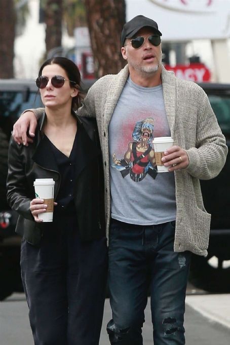 Sandra Bullock and Bryan Randall out in Studio City