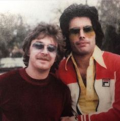 Freddie Mercury and David Minns