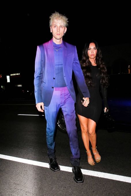 Megan Fox – With Machine Gun Kelly pictured at the Nice Guy in West Hollywood