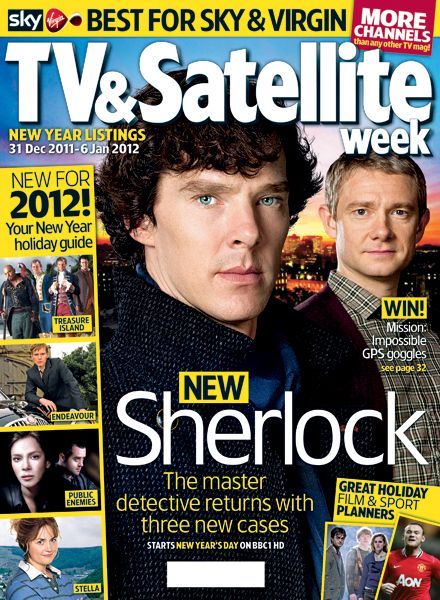 Martin Freeman, Benedict Cumberbatch, Sherlock, TV & Satellite Week ...