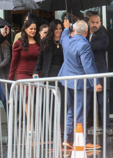 Courteney Cox – Arriving at her Hollywood Walk of Fame Star ceremony in