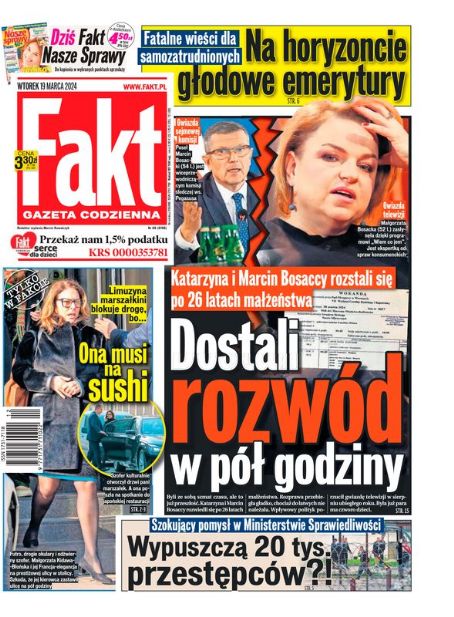 Malgorzata Kidawa-Blonska, Katarzyna Bosacka, Fakt Magazine 19 March ...