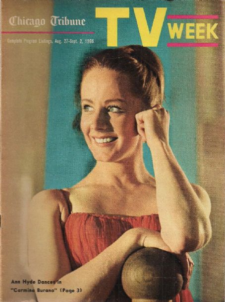 Mary Ann Hyde - TV Week Chicago Tribune Magazine Cover [United States] (27 August 1966)