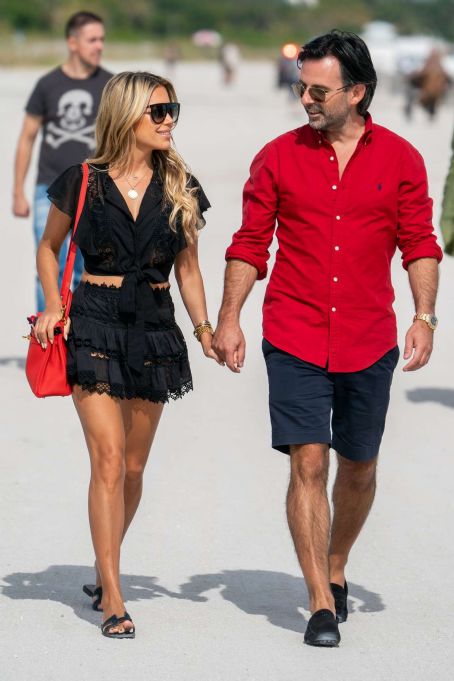 sylvie meis and her fiancee niclas castello out in miami beach famousfix com post