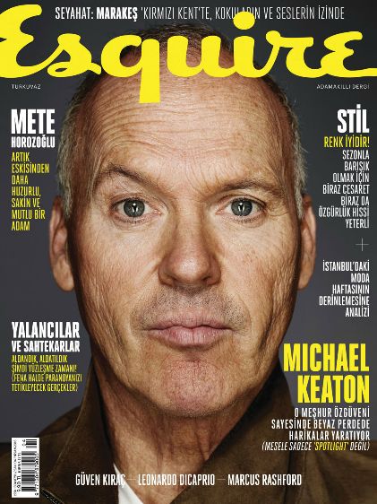 Michael Keaton, Esquire Magazine April 2016 Cover Photo - Turkey