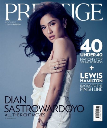 Dian Sastrowardoyo, Prestige Magazine October 2016 Cover Photo - Indonesia