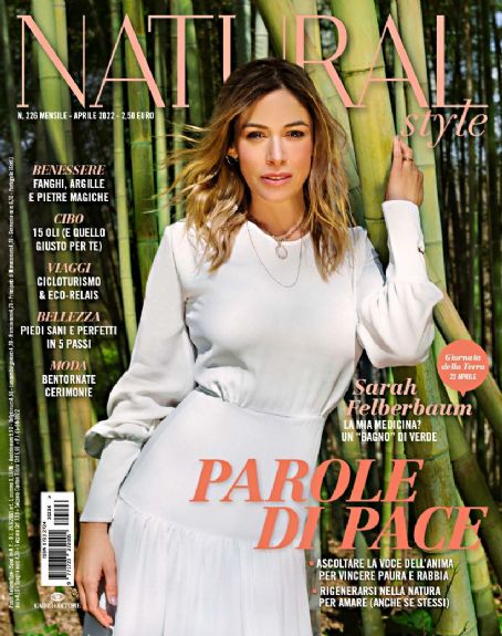 Sarah Felberbaum, Natural Style Magazine April 2022 Cover Photo - Italy