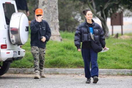 Cara Santana – With boyfriend Shannon Leto on a hike with their beloved dogs in LA