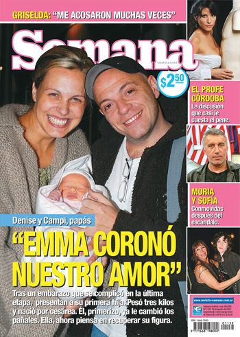 Denise Dumas Martin Campilongo Martin Campilongo And Denise Dumas Semana Magazine 16 August 2007 Cover Photo Argentina