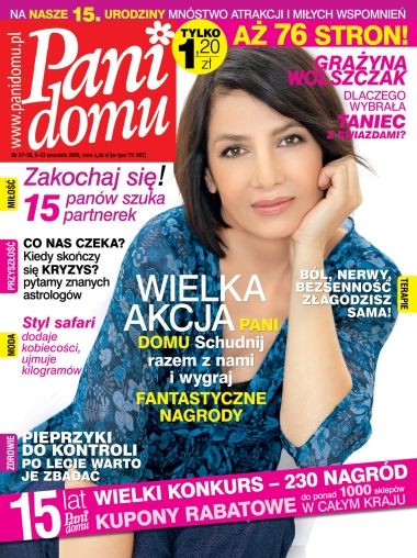 Grazyna Wolszczak Pani Domu Magazine 08 September 2009 Cover Photo