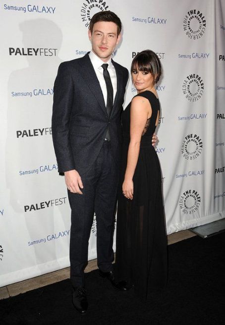 Lea Michele with Cory Monteith: showed up at the PaleyFest Icon Awards in Beverly Hills