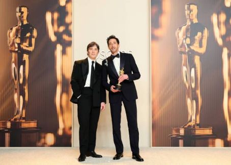 Cillian Murphy and Adrien Brody - The 97th Annual Academy Awards - Press Room (2025)