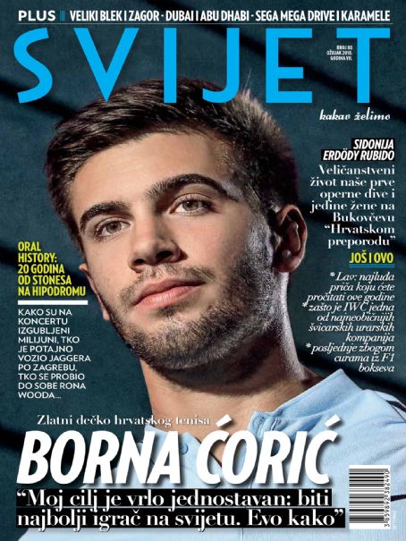 Borna Coric Svijet Magazine March 2018 Cover Photo Croatia