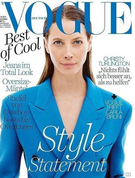 VOGUE Germany Magazine October 2017 CHRISTY TURLINGTON Charlee Fraser