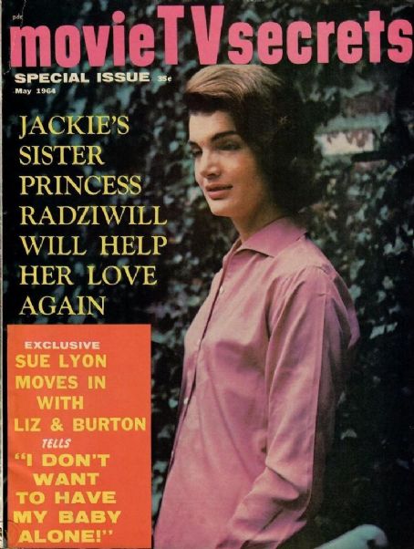 Jacqueline Kennedy - Movie TV Secrets Magazine Cover [United States] (May 1964)