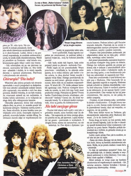 Cher - Nostalgia Magazine Pictorial [Poland] (August 2022)