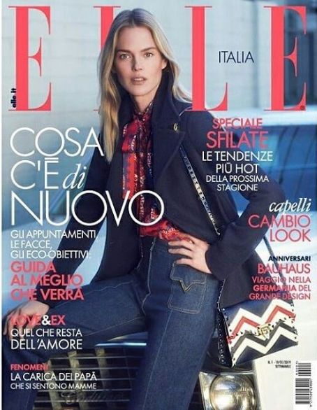 Bambi Northwood-Blyth, Elle Magazine January 2019 Cover Photo - Italy