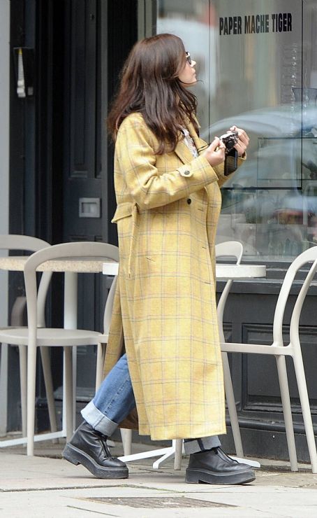 Jenna Coleman – Wearing jeans and a pair of boots while out in London