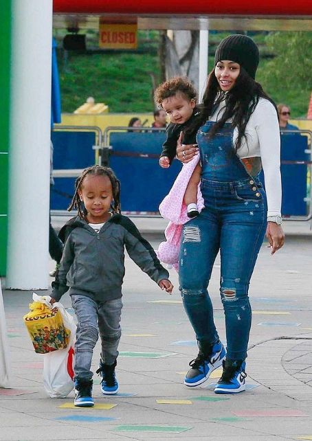 Blac Chyna, King Cairo, and Dream Kardashian at Legoland in Carlsbad, California - June 10, 2017