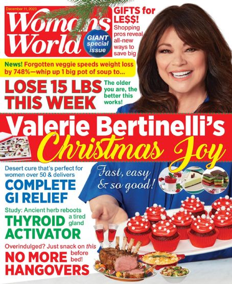 Valerie Bertinelli, Woman's World Magazine 11 December 2023 Cover Photo ...