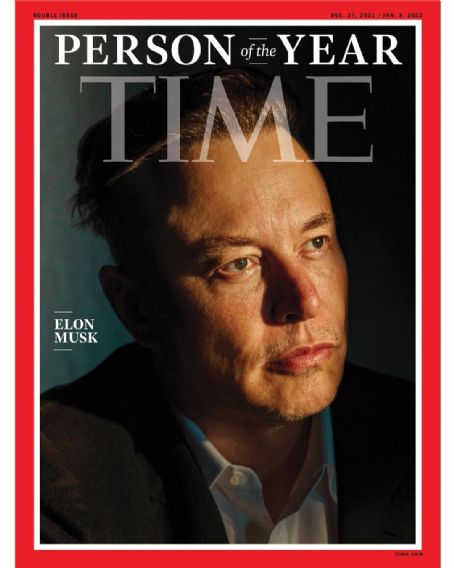 Elon Musk - Time Magazine Cover [United States] (27 December 2021)