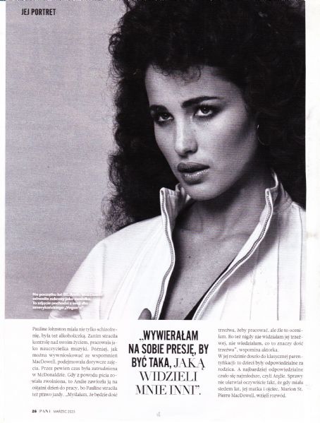 Andie MacDowell - Pani Magazine Pictorial [Poland] (March 2023)