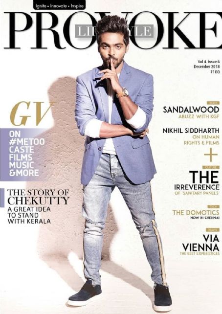 G.V. Prakash - Provoke Magazine Cover [India] (December 2018)